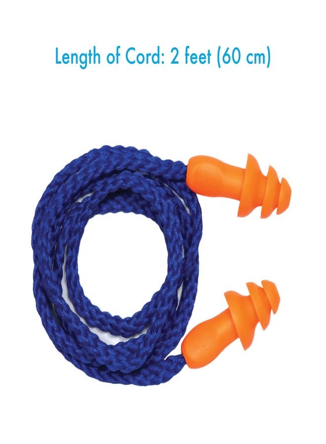 Millennial Essentials 12 Pairs Corded Ear Plugs Soft Silicone Reusable Earplugs Noise Cancelling for Hearing Protection, Sleeping (Combo 12) - Image 3